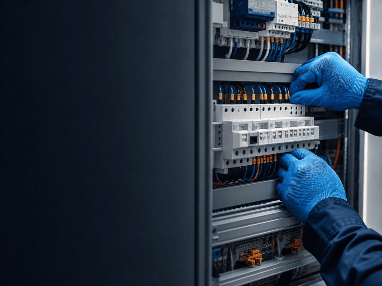 Fachgerechte Verdrahtung in einer elektrischen Verteilung